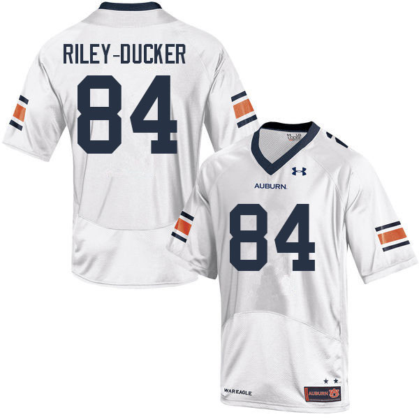 Men #84 Micah Riley-Ducker Auburn Tigers College Football Jerseys Sale-White
